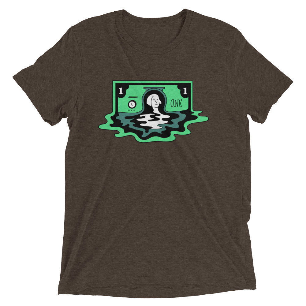 Melting Dollar Short sleeve t-shirt