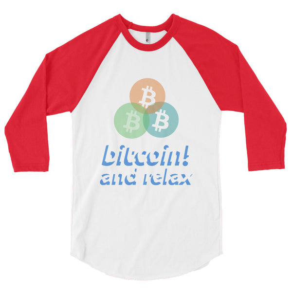 Bitcoin! 3/4 sleeve raglan shirt