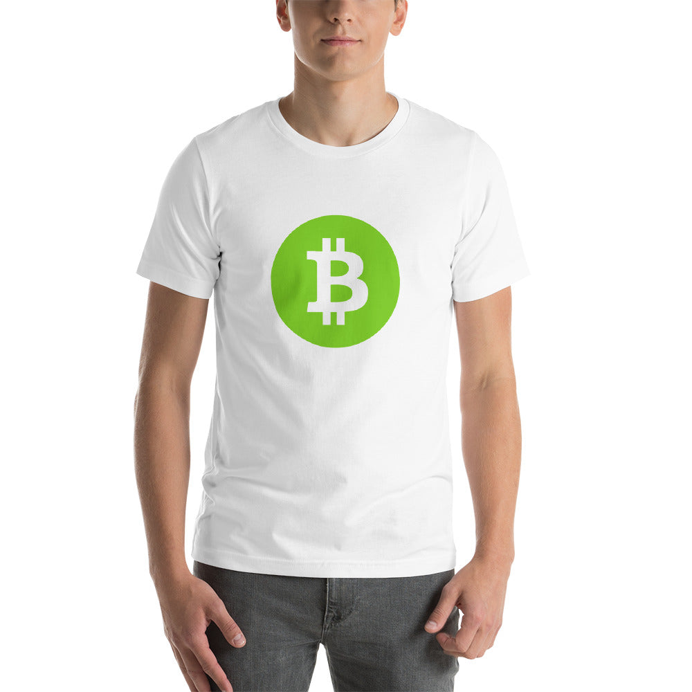 Bitcoin Green Short-Sleeve Unisex T-Shirt