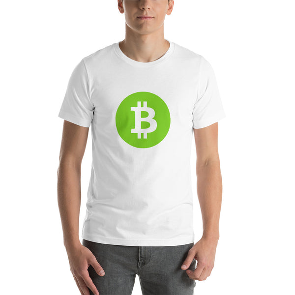 Bitcoin Green Short-Sleeve Unisex T-Shirt