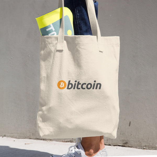 Bitcoin Cotton Tote Bag