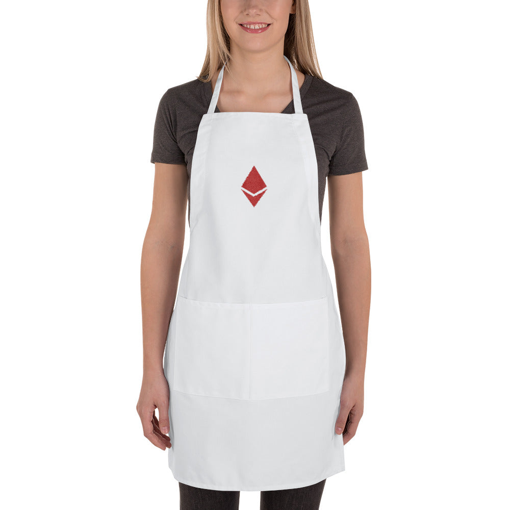 Ethereum Embroidered Apron