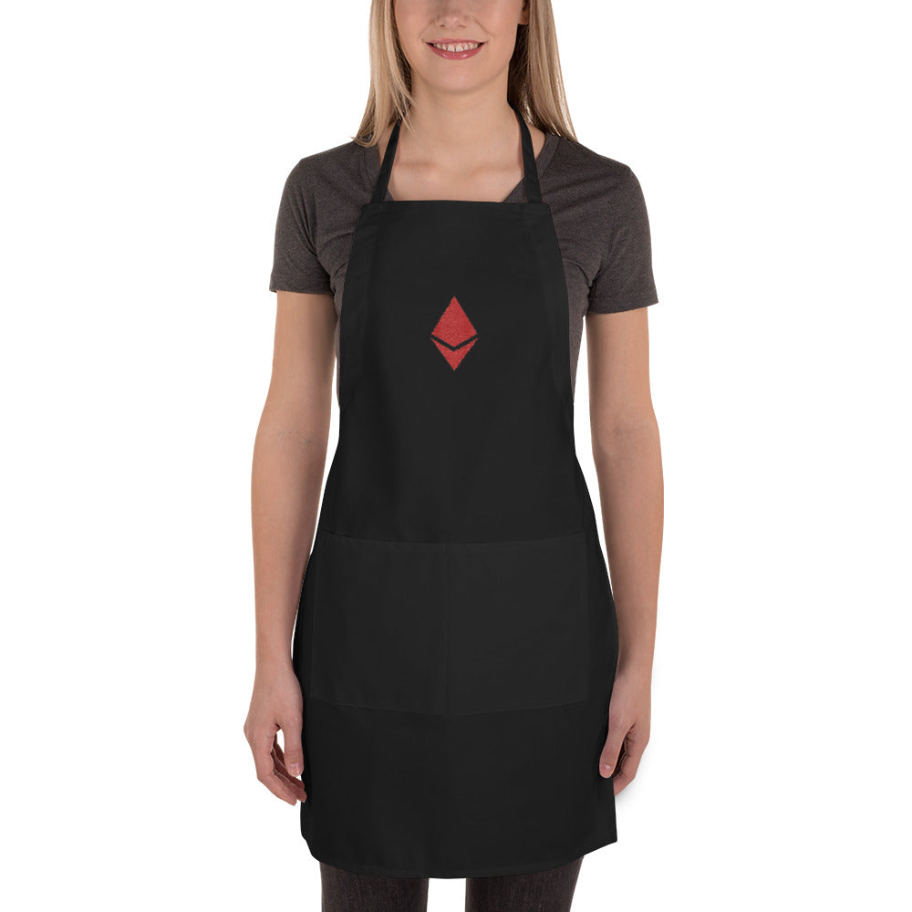 Ethereum Embroidered Apron