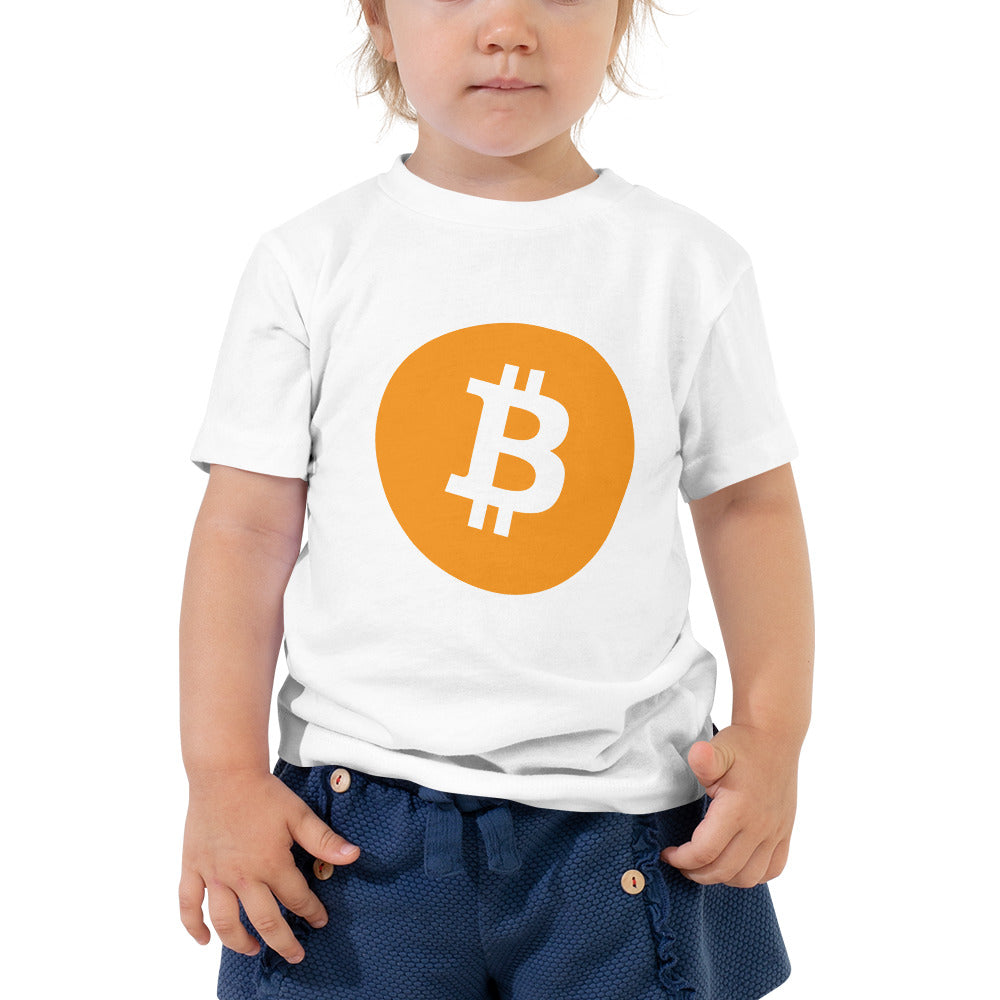 Bitcoin Logo Toddler Short Sleeve Tee