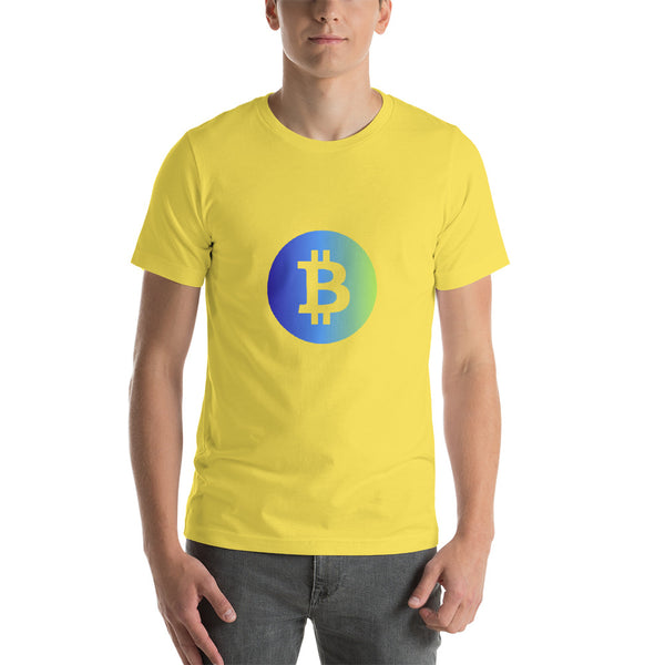 Bitcoin Gradient Short-Sleeve Unisex T-Shirt